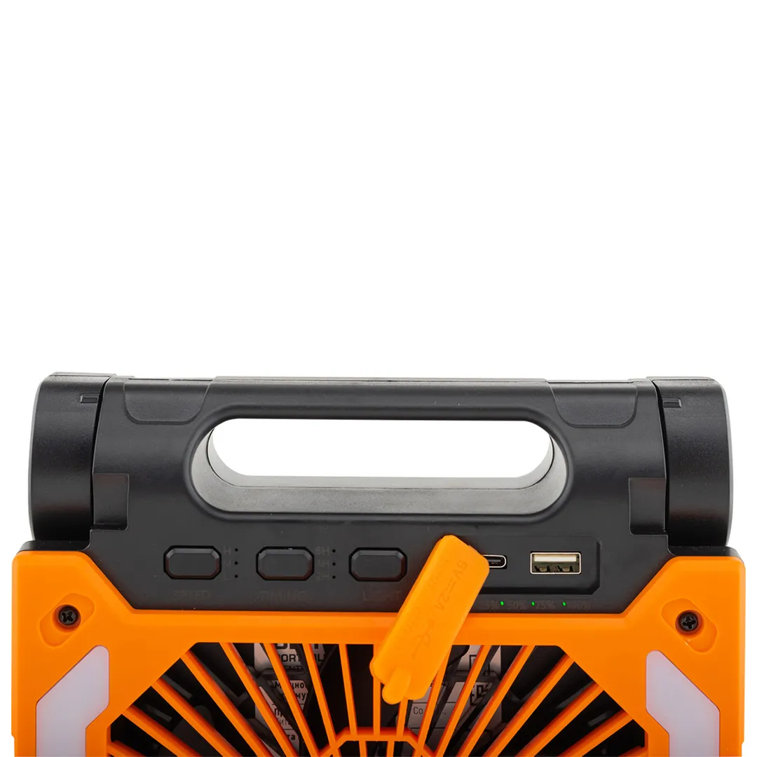 Вентилятор аккумуляторный портативный 1-6Вт ForceKraft FK-HTF01