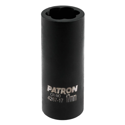 Головка-экстрактор ударная двухсторонняя 1/2'' 17 мм 6-гр PATRON P-4267-17