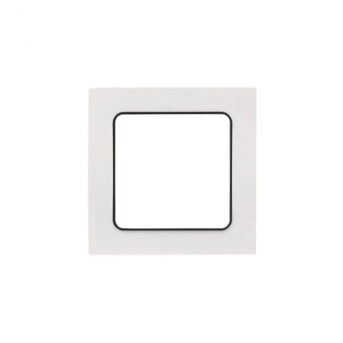 Стокгольм Рамка 1-местная белая с линией цвета черный EKF PROxima EXM-G-304-10