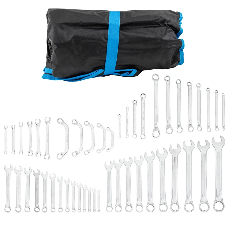 Набор комбинированных ключей 6-32 мм, накидных 6×7-20×22 мм, разрезных 8×10-16×18 мм 47 пр Forsage F-5471P