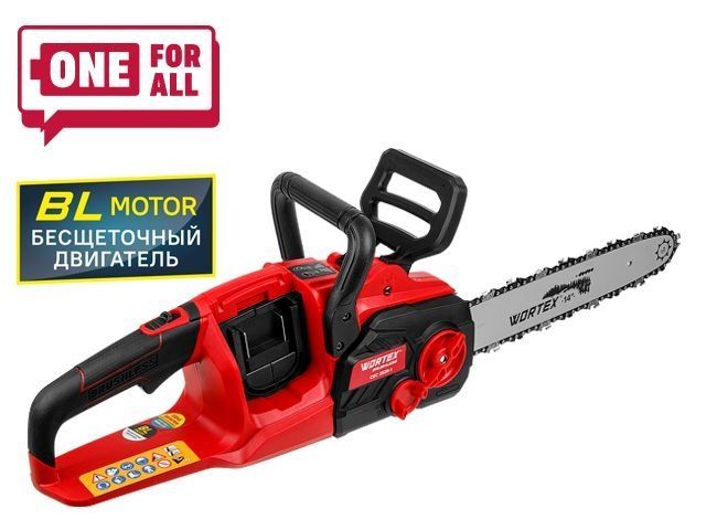 Аккум. пила цепная CEC 3536-1 шина 35 см, 14", 3/8" LP, 1.3 мм ALL1 SOLO, БЕСЩЕТ.ДВИГ., БЕЗ АКБ И ЗУ, 36 В, 18+18