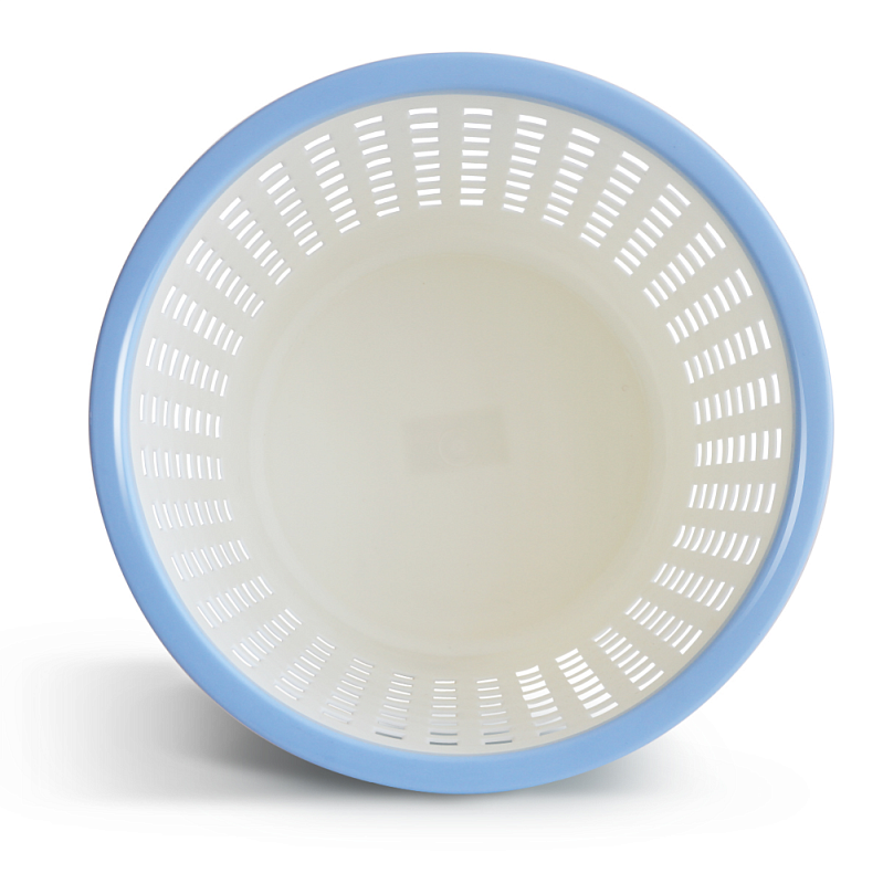 Урна для мусора "Deli", 11.5 л, пластик, белый, голубой