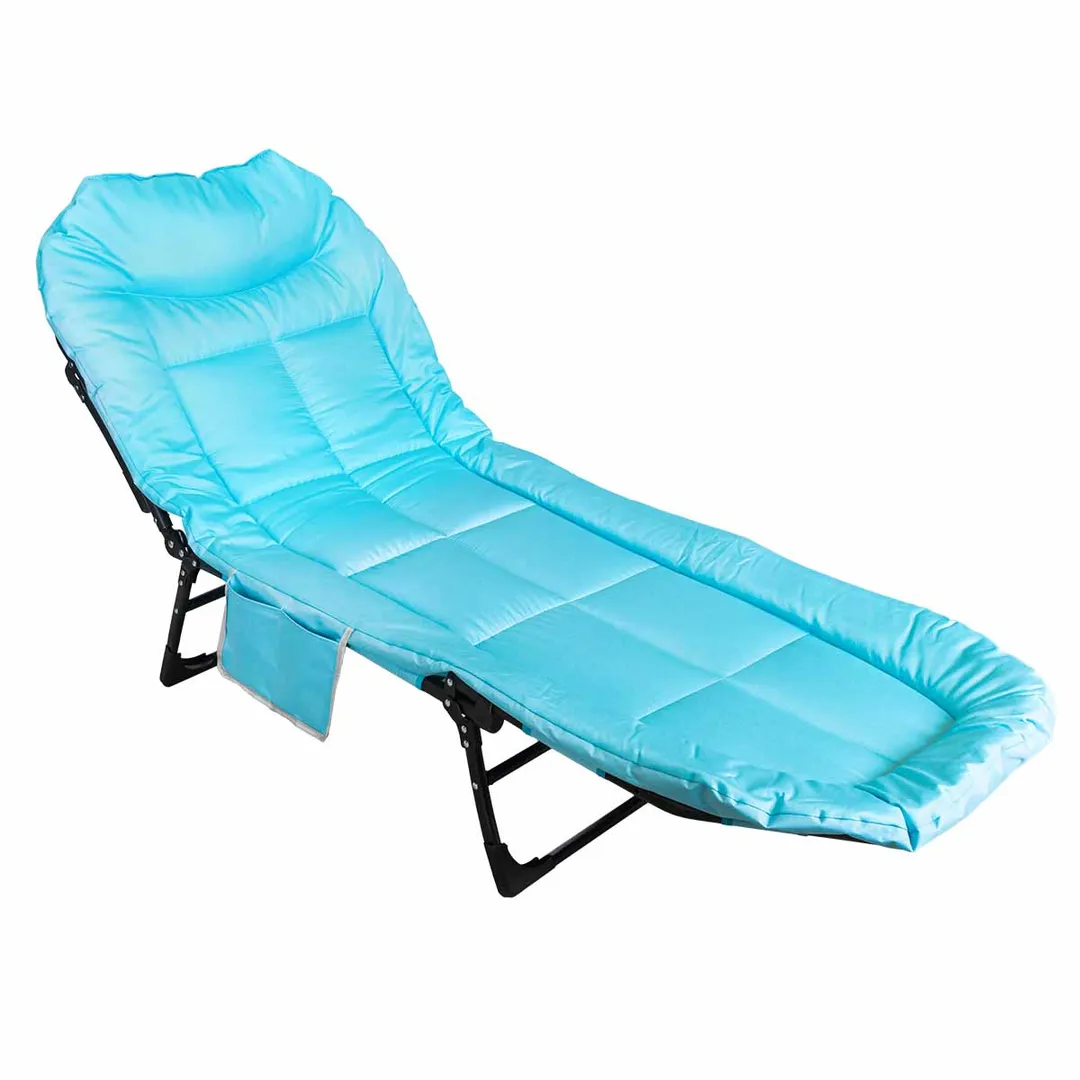 Шезлонг складной, голубой WMC TOOLS WMC-FG-HY-8008LB