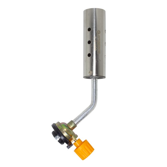 Горелка газовая паяльная на цанговый баллон t-1300гр., L-210 мм RockForce RF-210GB