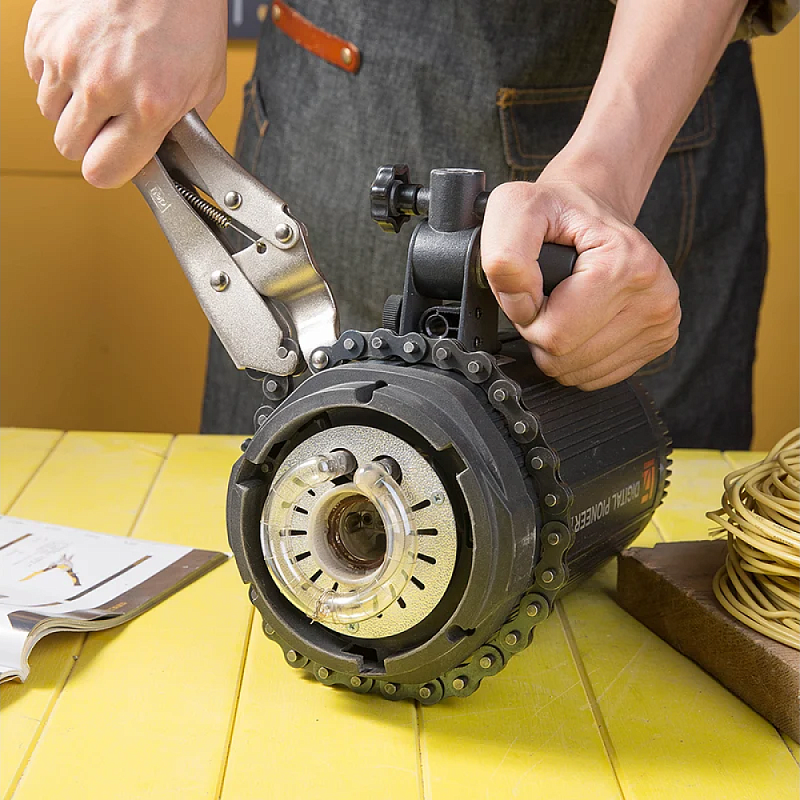 Клещи Deli YS EDL20018, зажимные, 220 мм, прямые, с фиксатором