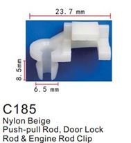 Клипса для крепления внутренней обшивки а/м универсальная пластиковая 100 шт Forsage C0185(universal)