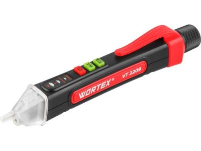 Бесконтактный индикатор напряжения VT 2209 12-1000 В, 50/60 Гц WORTEX 1323796