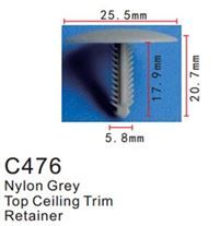 Клипса для крепления внутренней обшивки а/м Форд пластиковая, 100 шт Forsage C0476(Ford)
