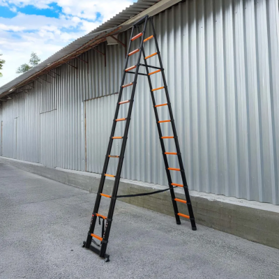 Стремянка телескопическая алюм. бытовая 3.8 м, 13+13 ступ. ISMA ISMA-UP380-2