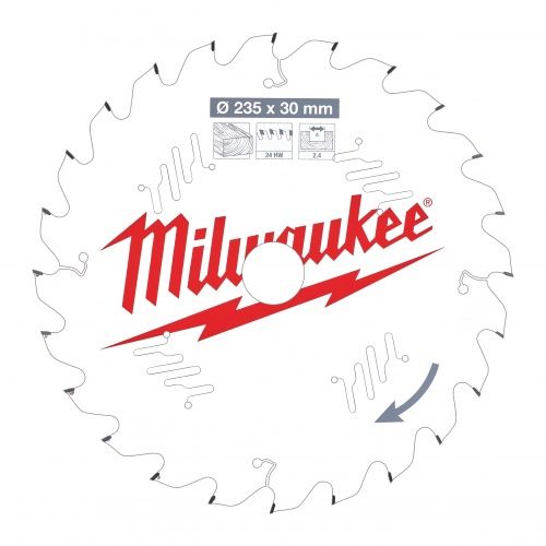 Пильный диск 235/30 2,4 2 Milwaukee 4932471305