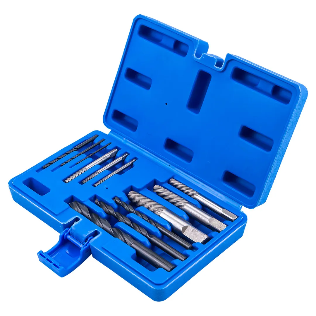 Набор экстракторов для извлечения заломанных болтов/гаек в комплекте со сверлами 12 пр Forsage F-924U12B