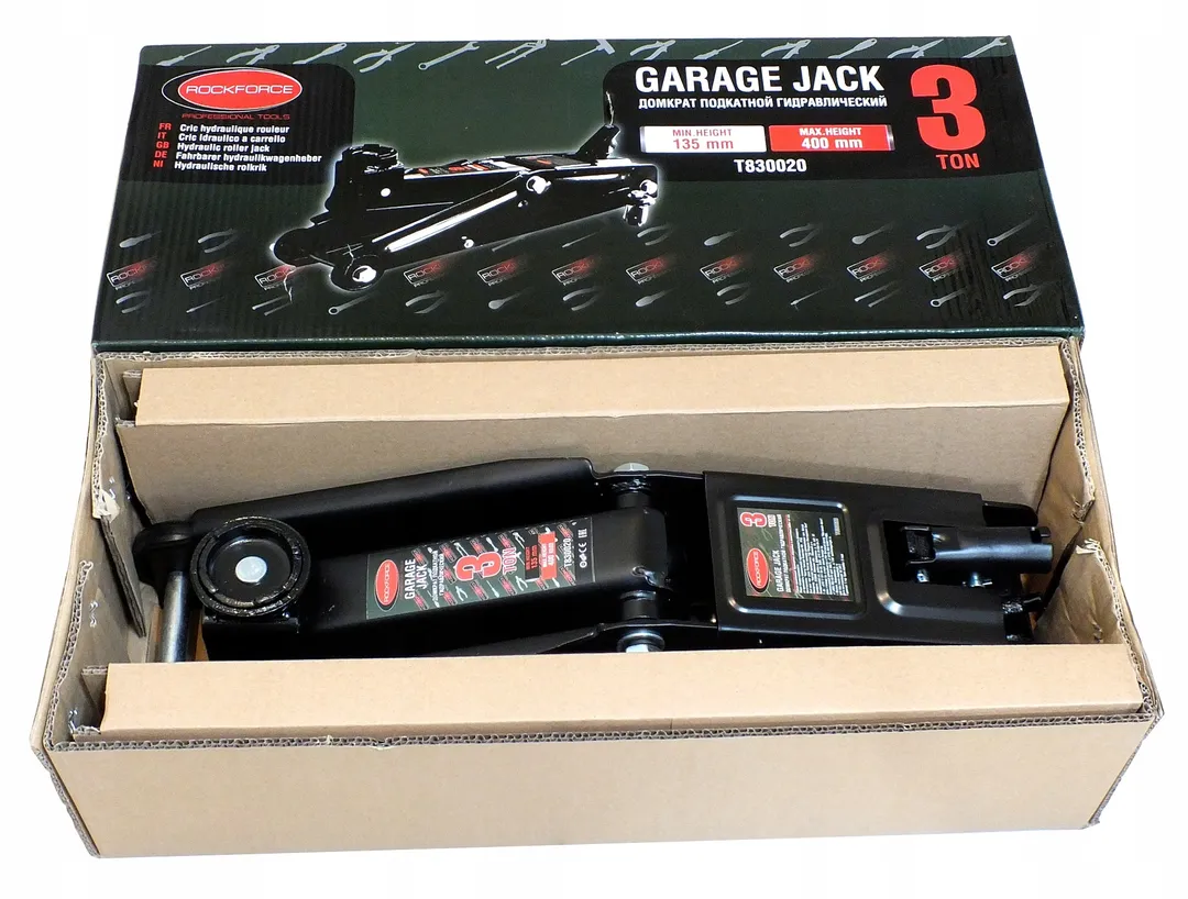 Домкрат подкатной гидравлический 3 т, 135-400 мм RockForce RF-T830020
