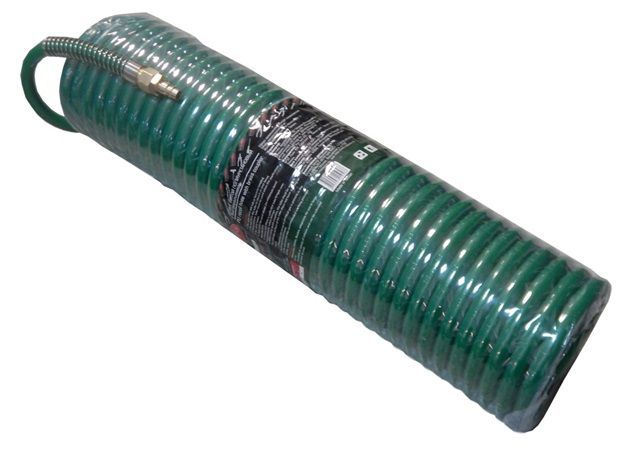 Шланг витой полиуретановый 18х12 мм, 20 м, с быстроразъемами RockForce RF-1812-20M