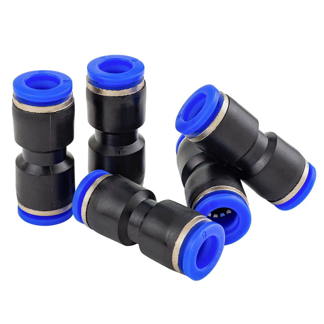 Фитинг соединительный для пластиковых трубок 8x8 мм, 5 шт Forsage F-SPU08K