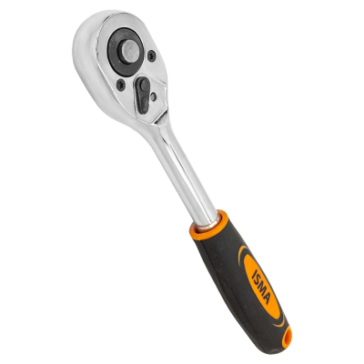 Трещотка реверсивная с резиновой ручкой 3/8'' 24 зуба ISMA ISMA-80234