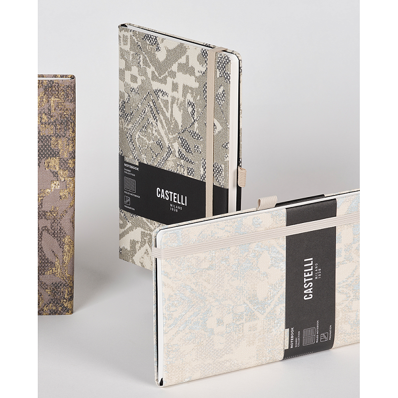 Блокнот "Shabby silver texture", А5, 96 листов, линейка, серебряный