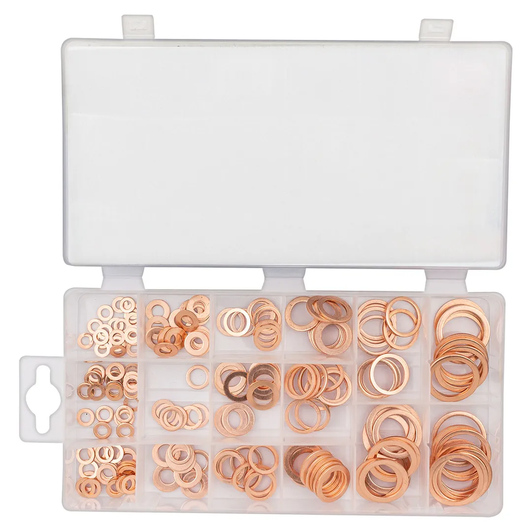 Набор медных шайб 4-22 мм 220 пр RockForce RF-068721