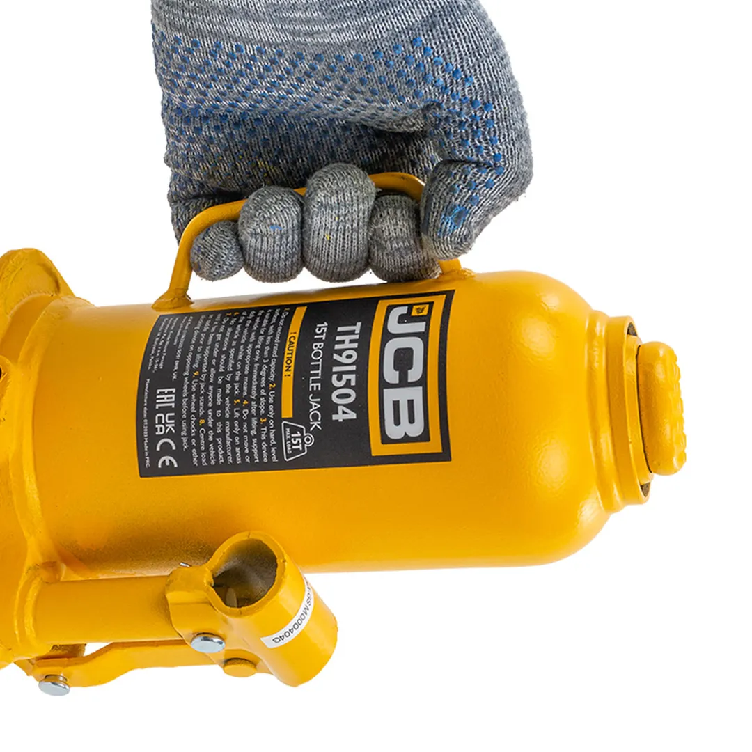 Домкрат бутылочный 15 т 227-457 мм с клапаном JCB JCB-TH91504