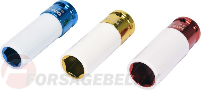 Набор ударных головок для ал. дисков 1/2'' 17, 19, 21 мм. 3 пр. СrMo Yato YT-1056