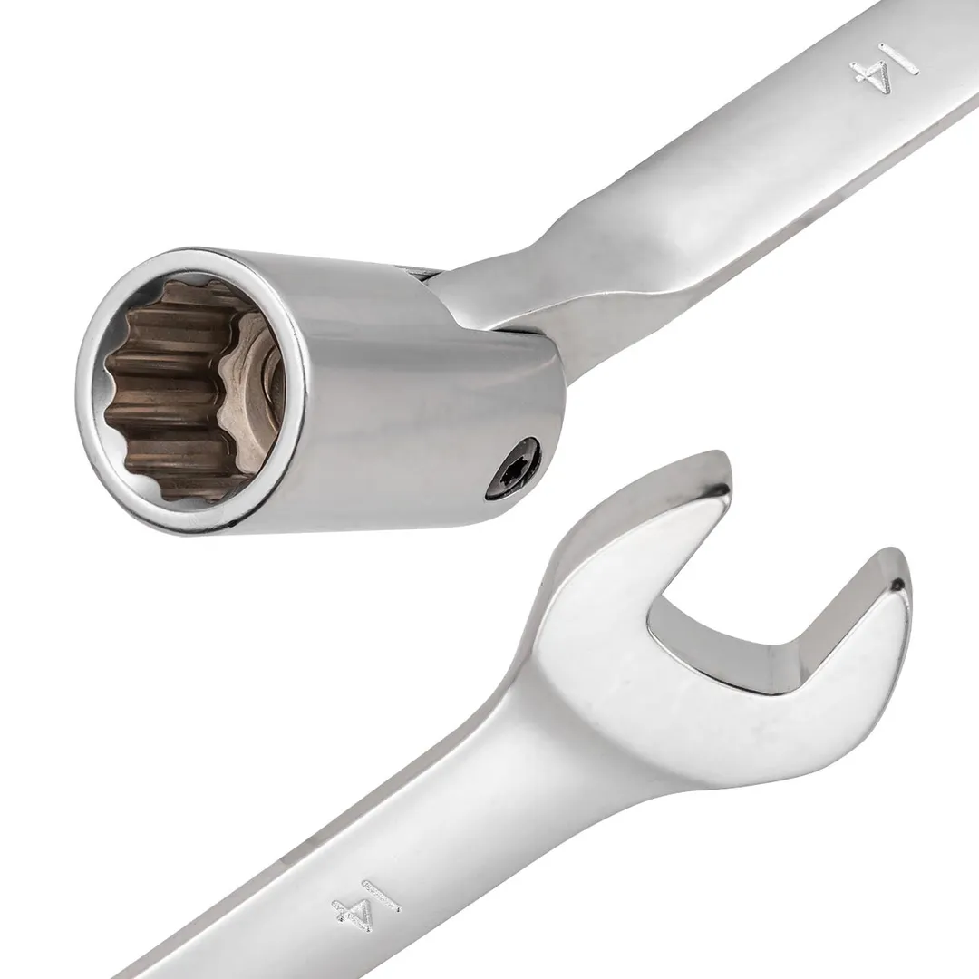 Набор ключей рожково-шарнирных 8, 10, 12-19 мм 10 пр JCB JCB-5010R