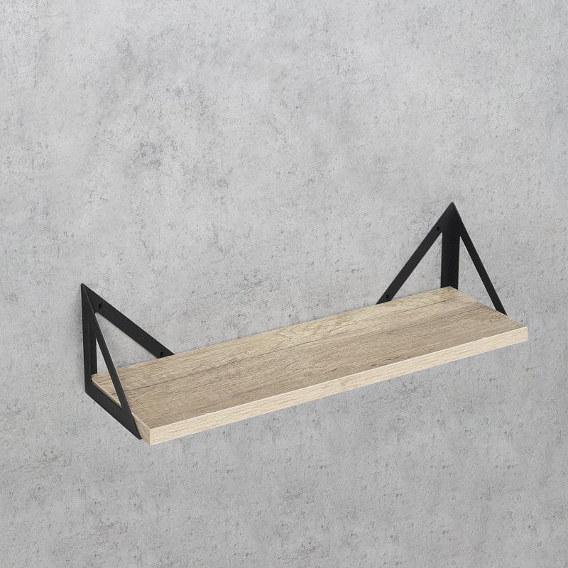 Полкодержатель мет. RISE 150*150*150*1.5 черный AKS 124297