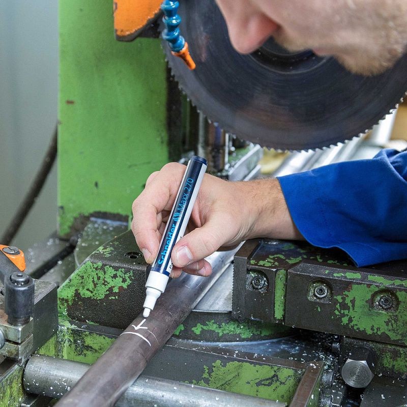 Маркер перманентный на нитрокраске "Schneider Maxx 270", 1-3 мм белый