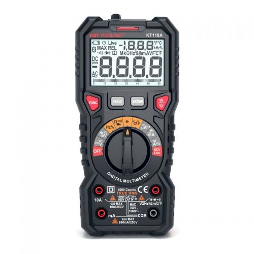 Мультиметр цифровой c True RMS КВТ KT118A PROLINE