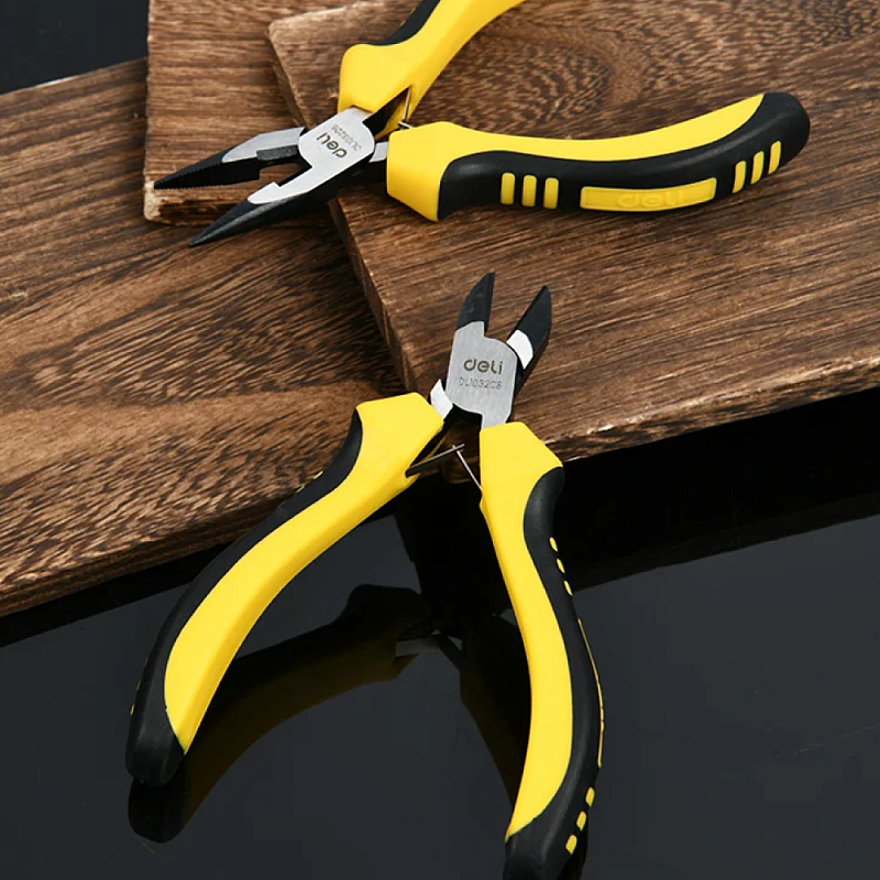 Мини-длинногубцы Deli YS ED103205, 125 мм