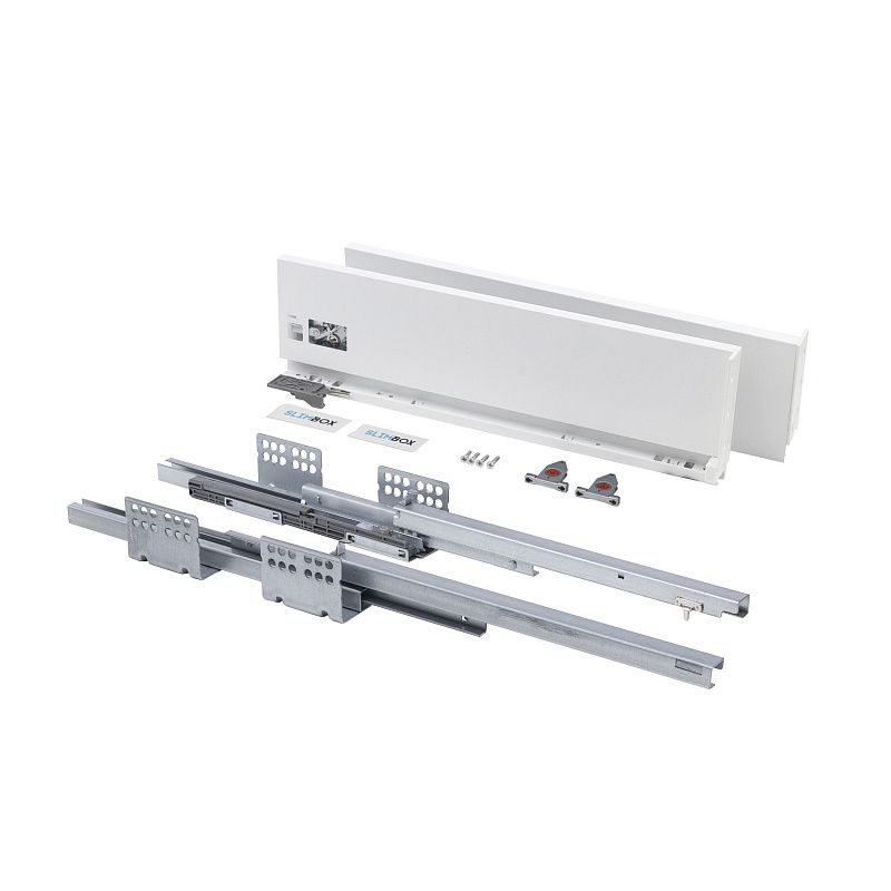 Система ящиков L-350 h128 белый SOFT CLOSE ДСП16мм SLIMBOX 50806