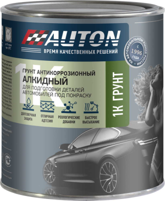 Грунт алкидный серый Банка, 0,8л AUTON ATN-P07788-08