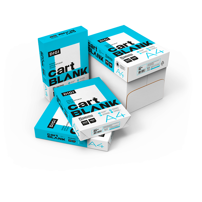 Бумага "Cartblank Digi", A4, 250 листов, 160 г/м2
