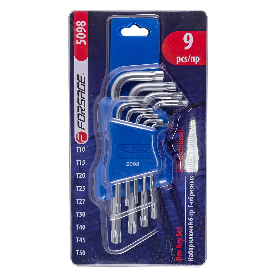 Набор ключей Torx 9 пр. Forsage F-5098