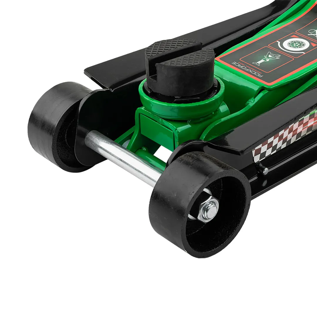 Домкрат подкатной гидравлический низкопрофильный 3 т, усиленный корпус,поворотная ручка 360°, 85-380 мм RockForce RF-T825010