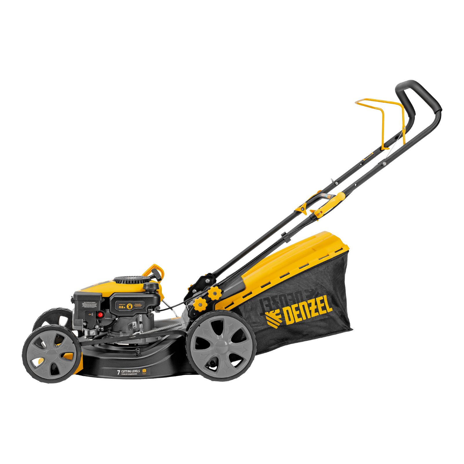 Газонокосилка бензиновая GLD-460-K, 150 см3, 46 см, 50 л Denzel 58814