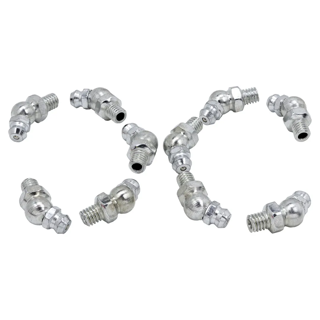 Пресс-масленка 6 мм угловая, 45°, комплект 10 шт. Forsage F-GN-01-45-6MM