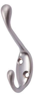 Крючок меб. двухрожковый мет. VIOL матовый хром AKS 56826