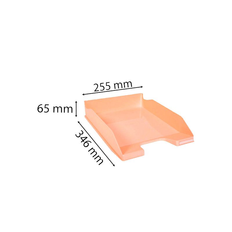 Модуль для бумаги горизонтальный "Aquarel", коралловый