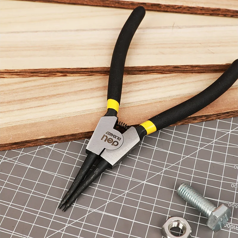 Съемник стопорных колец прямой на разжим 180 мм Deli YS EDL104107