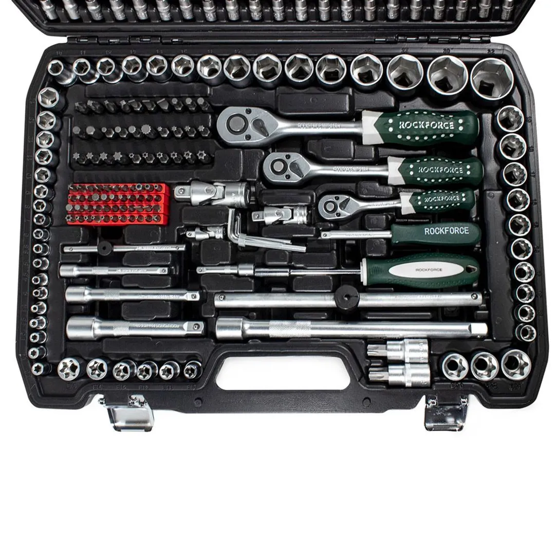 Набор инструментов 216 пр. 1/4'',3/8''&1/2'', 6-гр. RockForce RF-38841(NEW)