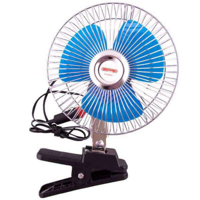 Вентилятор 8" 24V на клипсе металл-пластик SKYWAY S01901010