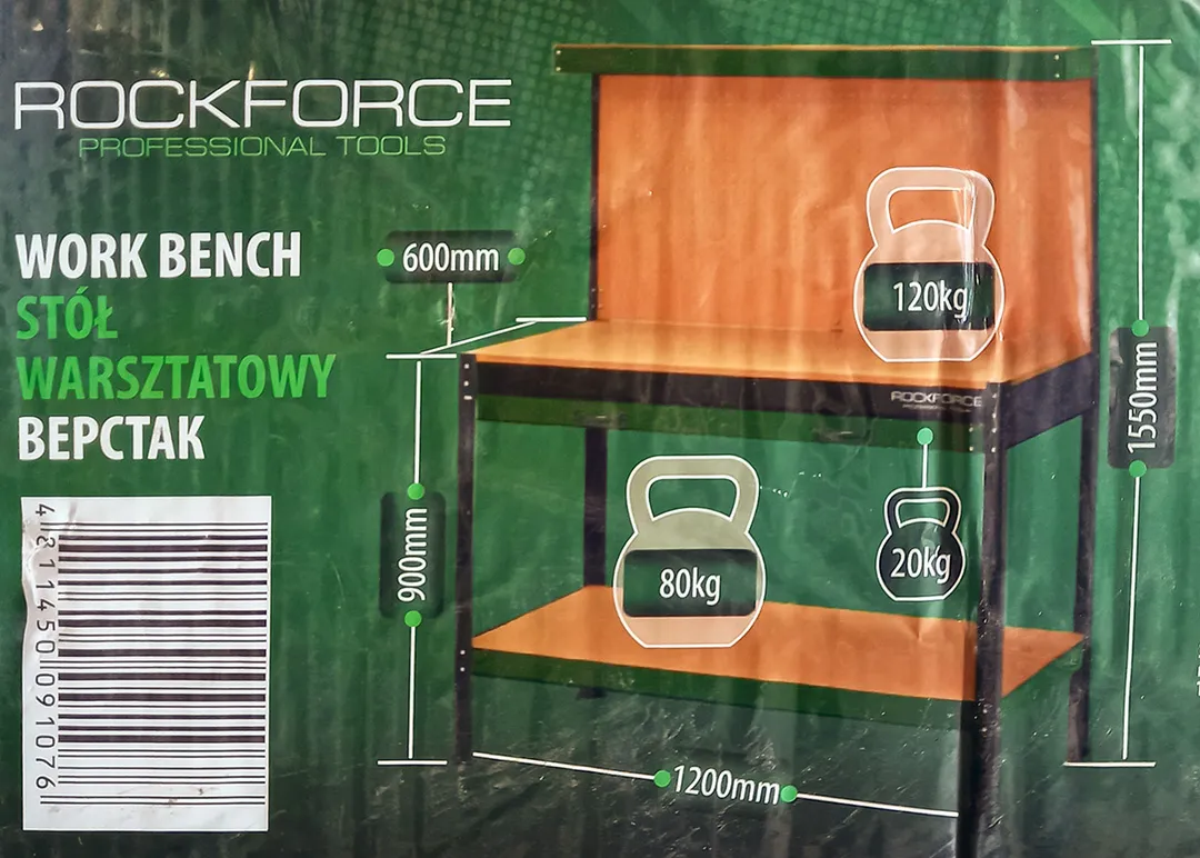 Верстак слесарный 1550х1200х600 мм RockForce RF-01Y0320