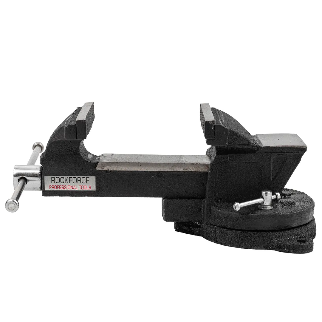 Тиски стальные поворотные с наковальней 4'', 100 мм RockForce RF-6540104