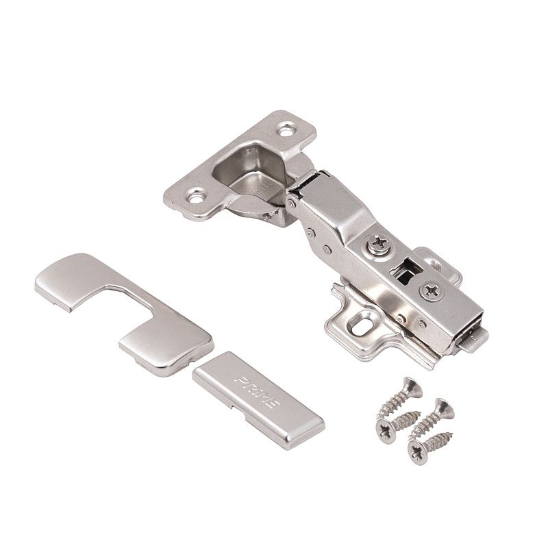 Петля полунакладная без пружины 45мм h0 clip-on, саморезы, заглушки, упак 2 шт., PRIME by AKS 112703