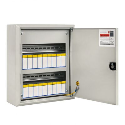 Щит распред, навесной ЩРН-18 пласт, замок (350х300х120) IP31 EKF PROxima mb21-18n