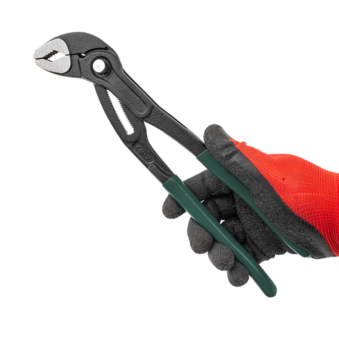 Пассатижи переставные сантехнические с кнопкой фиксации Cr-V 12''-300 мм RockForce RF-613U300