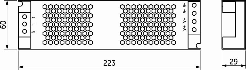 Блок питания Indoor 200W/24V, серия 5, AKS 115414