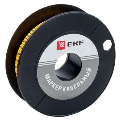 Маркер кабельный 6,0 мм2 "6" (350 шт,) (ЕС-3) EKF PROxima plc-KM-6-6