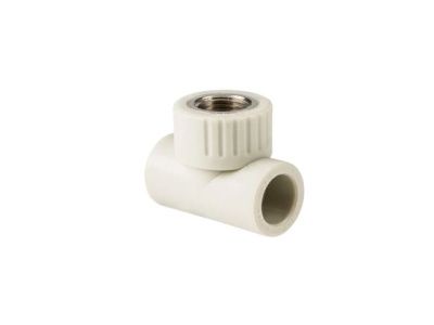 Тройник ПП комб. вн. 25х1/2", сер. РосТурПласт 10987