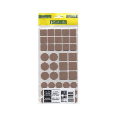 Подкладка самоприлипающая фетровая микс (d20, 20 х 20 - 15 штук d25, 25 х 25 - 6 штук) коричневая PC 6001 BR PACIFIC 110843