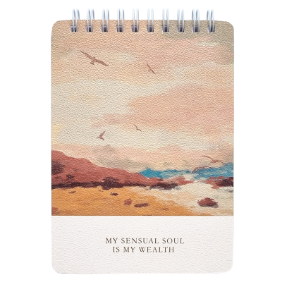 Блокнот "View пляж", А6, 40 листов, клетка, разноцветный